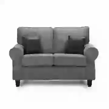 Classic Fabric 2 Seater Sofa with A Traditional Edge